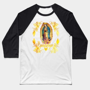 Our Lady of Guadalupe Virgin Mary Mexico Mexican Virgen Maria 105 Baseball T-Shirt